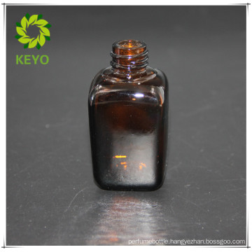 30ml square amber cosmetic glass dropper bottle